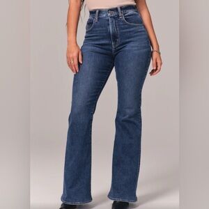 Abercrombie & Fitch Indigo Wide Leg Jeans